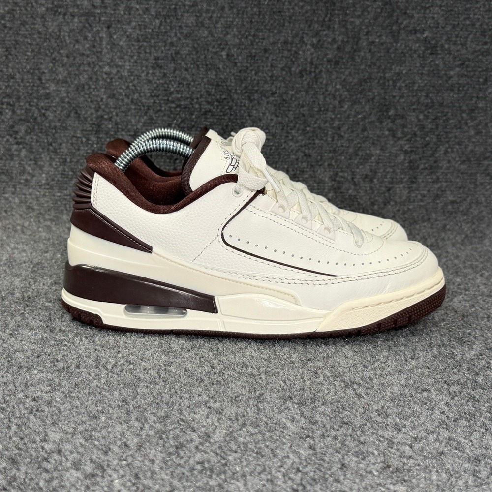 Jordan 2/3 Shoes Women's 8 Sail Earth Brown Low Lace Retro Athletic Sneakers‎